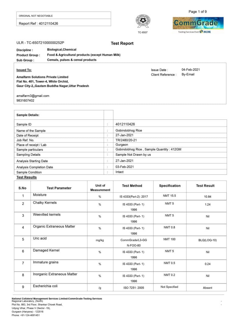 Scaled Report