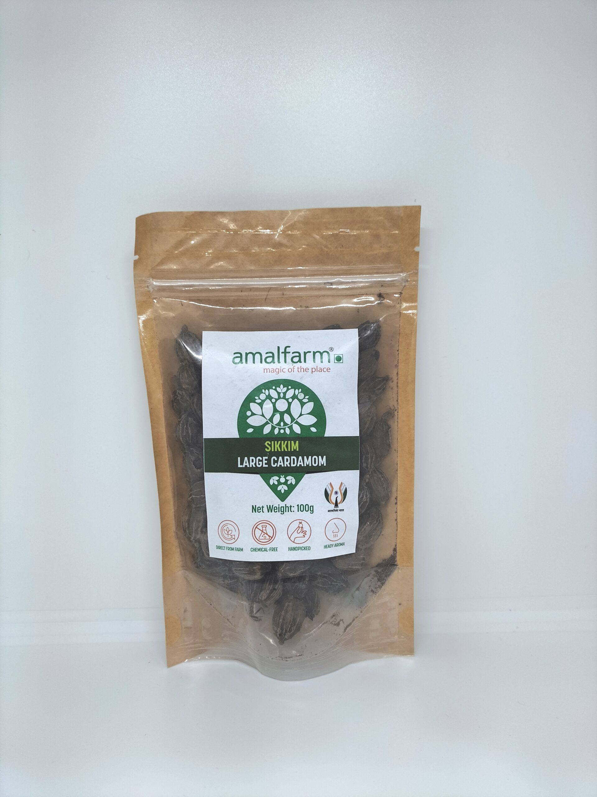 Buy Sikkim Large Cardamom 100g GI Tag Spice Amalfarm Amalfarm