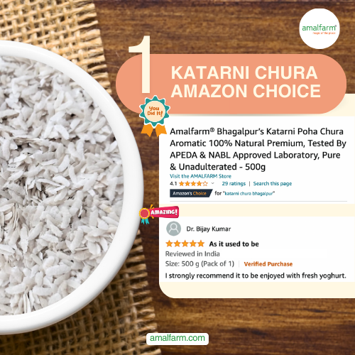 Amalfarm Katarni Chura – GI-tagged flattened rice made from aromatic Katarni rice
