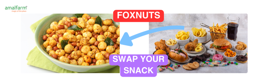 Amalfarm highlights foxnuts as a healthy snack alternative to processed foods