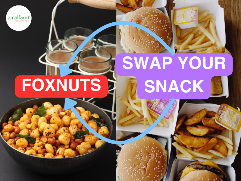Foxnuts from Amalfarm as a nutritious and healthy snack alternative